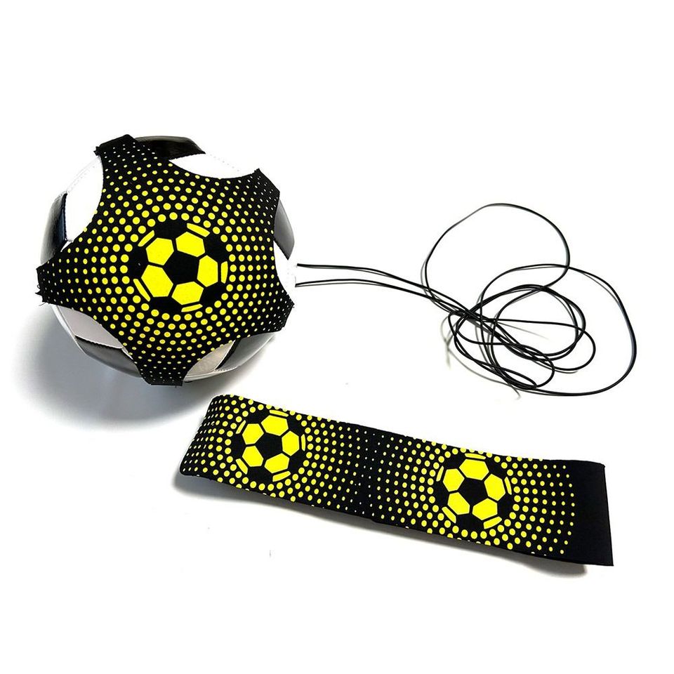 Elastic Belt Soccer Ball Juggle Bags Kicking Adjustable Soccer Trainer Belt Durable Portable Football Training Equipment