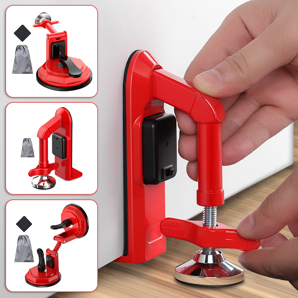 Portable Alarm Door Stopper Suction Cup Door Lock Brace not Alarm /Alarm Type Self-Defense Security Device For Anti Theft