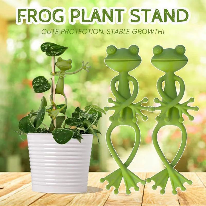 5-10 Pack Creative Plastics Frog Plant Stands Vine Vertical Climbing Support Clips for Gardening Potted Plants Plant Decorations
