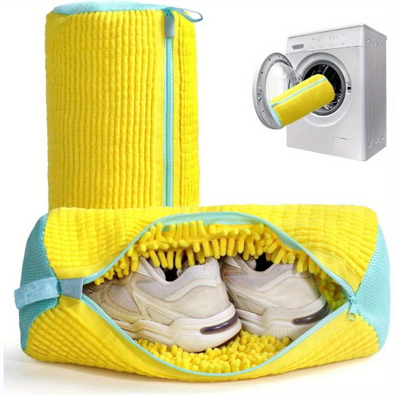 1/2PCS Washing Shoes Bag Protector Fluffy fibers Polyester Washing Shoes Machine Friendly Laundry Bag Drying Bags