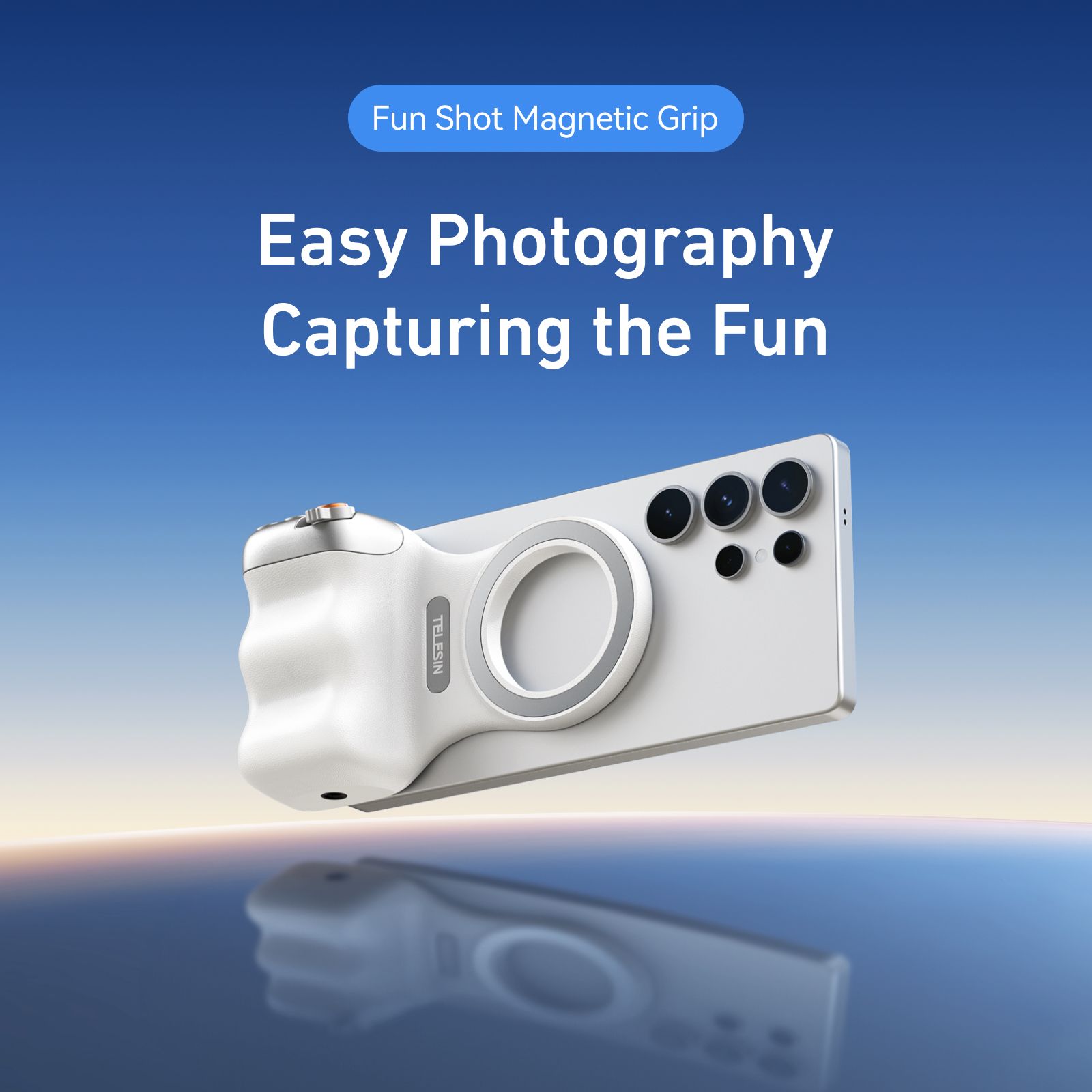 Magsafe camera assist device FunPaiLe magnetic mobile phone photography handle wireless Bluetooth camera anti-shake