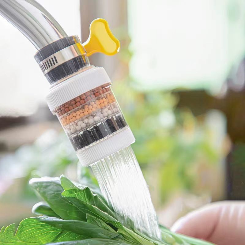 New 360° Rotation Water Faucet Filter Household Kitchen Faucet Mini Tap Water Clean Purifier Carbon Filter Filtration Cartridge