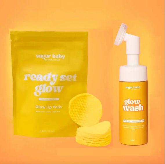 Brightening Facial Cleanser + Tretinoin Cotton Pad Set + Gloves + Turmeric Soap Tretinoin Lemon Scrub Soap