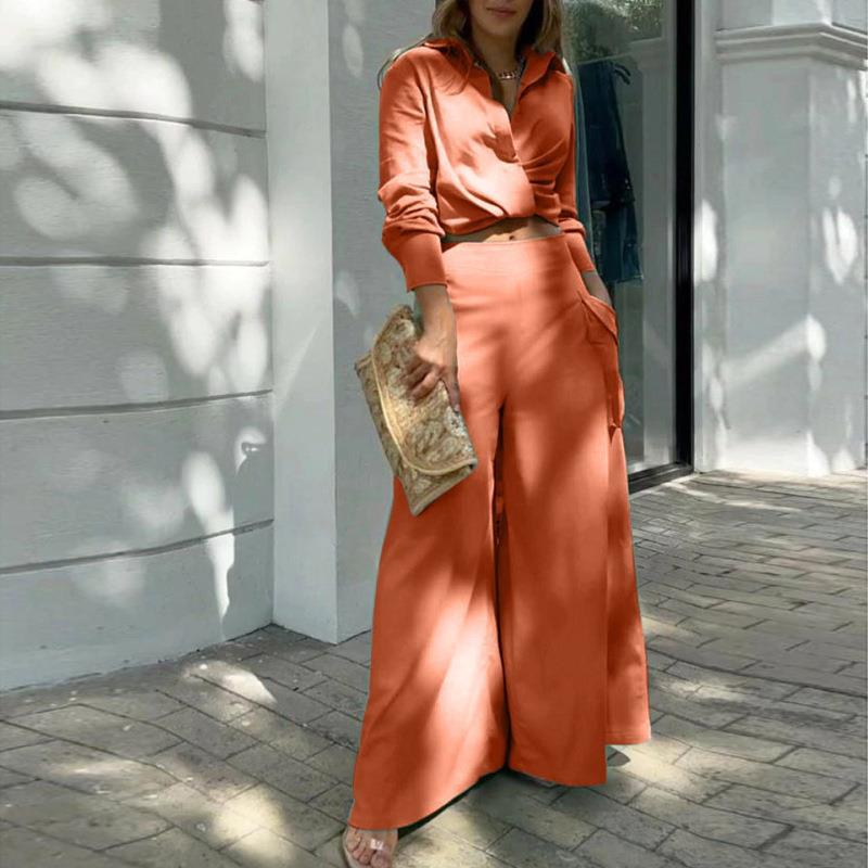 Europe and the United States women's new INS wind temperament commuter trend shirt fashion suit female two-piece suit