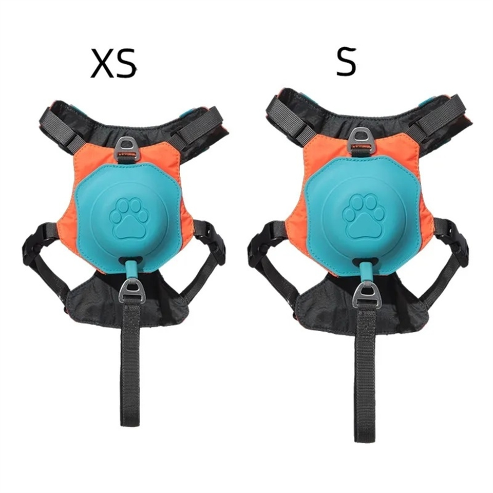 A66I 2-In-1 No Pull Dog Harness with Retractable Leash,Automatic Anti Burst Impact Function,Adjustable Breathable Dog Vest,XS