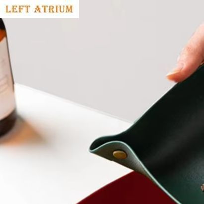 Multifunctional Storage Tray Foldable Design Solid Color Coaster Coffee Cups Mat Decorative Jewelry Storage Organizer