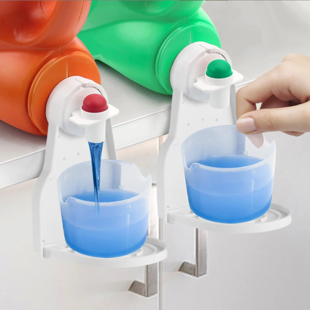 Laundry Detergent Universal Organizer Soap Dish Accessories Drip Collector Cup Holder Fabric Softener Rack Spill