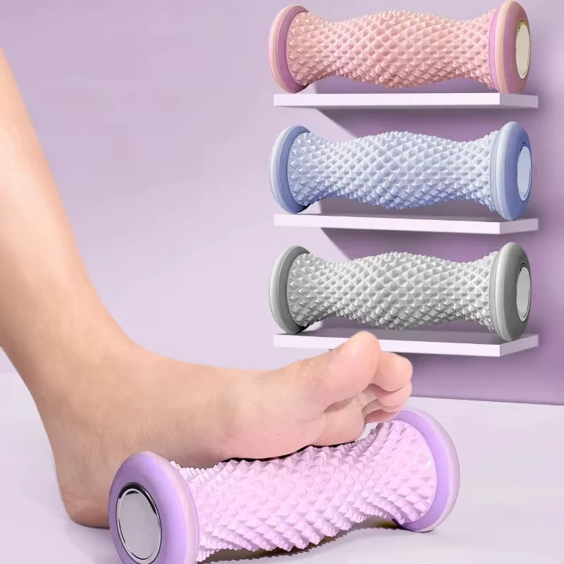 Foot Roller Massager for Flat Feet Improvement Plantar Fasciitis Prevention Foot Meridian Relaxation Reflexology Massage Tool
