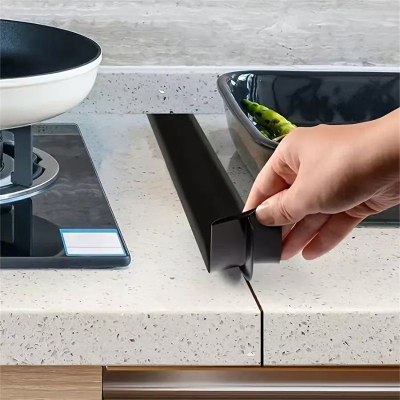 Silicone Gap Strip Kitchen Gas Stove Sealing Strip Kitchen Anti-Oil Anti-Stain Strip Silicone Insert Strip Kitchen Accessories