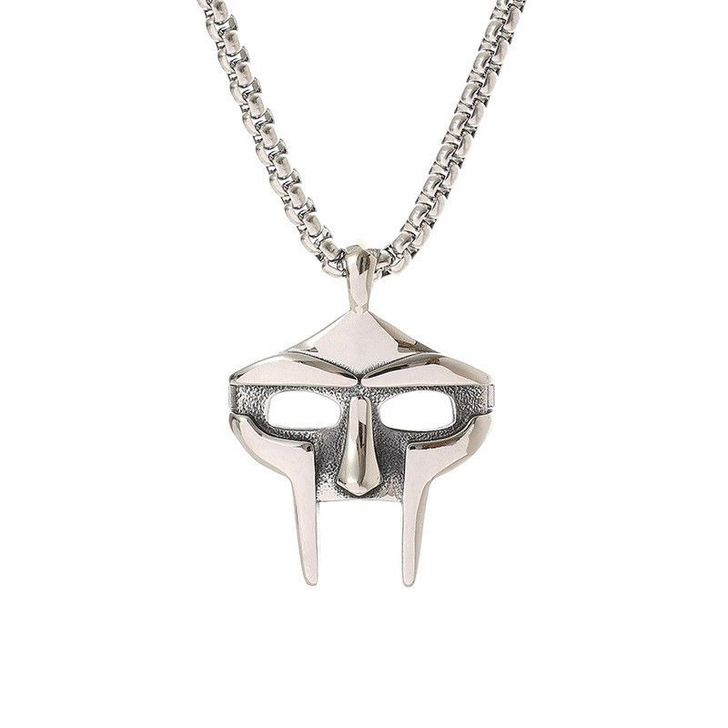 Spartan mask skull necklace