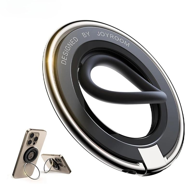 Magnetic ring phone holder, silicone protective case, safe and portable zinc alloy desktop ring stand.