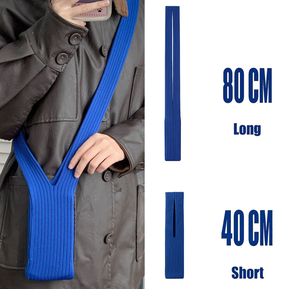 Mobile Phone Pocket Crossbody Knitted Handbag Bag Soft Polyester Material For iPhone Samsung Fashionable Decorative Storage Bag