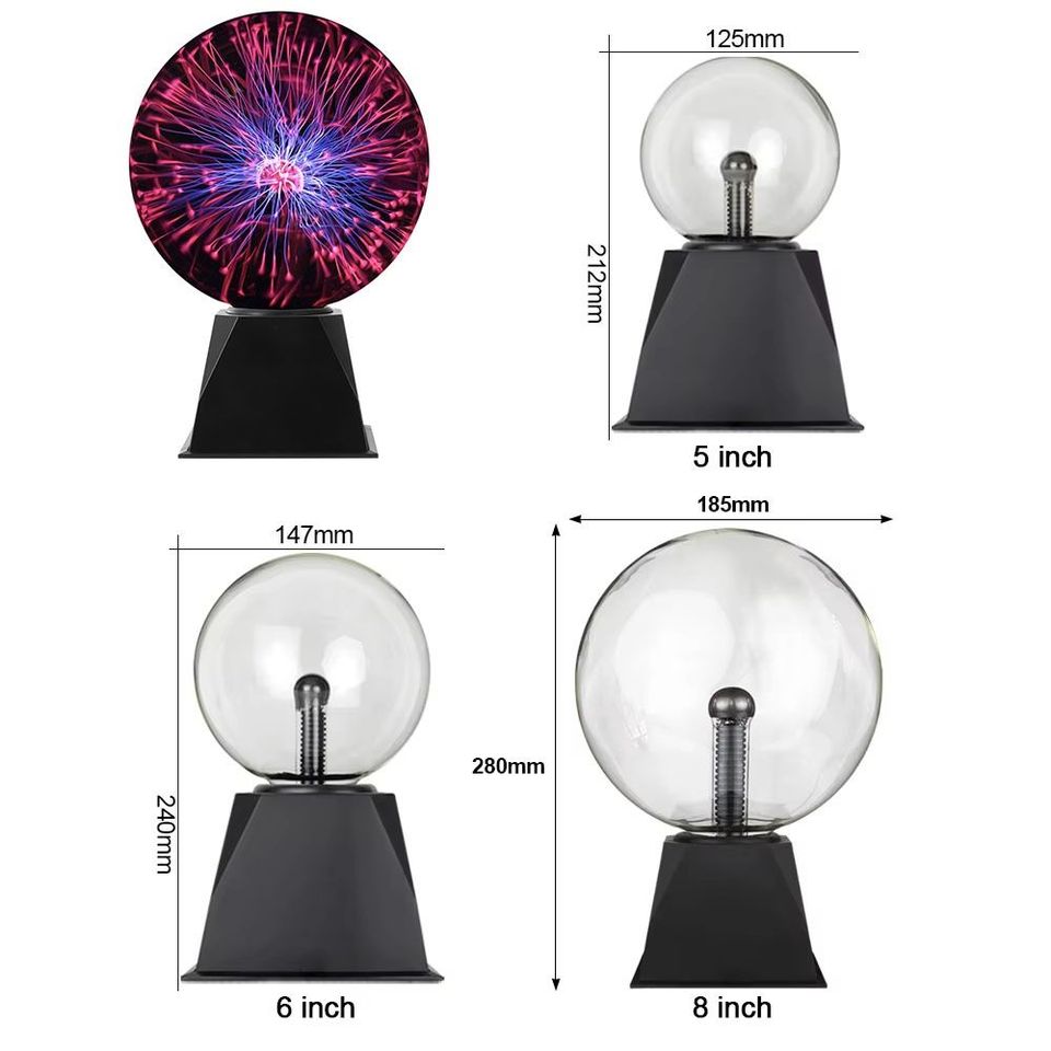 Ljudstyrd plasma lampa med ljuseffekter