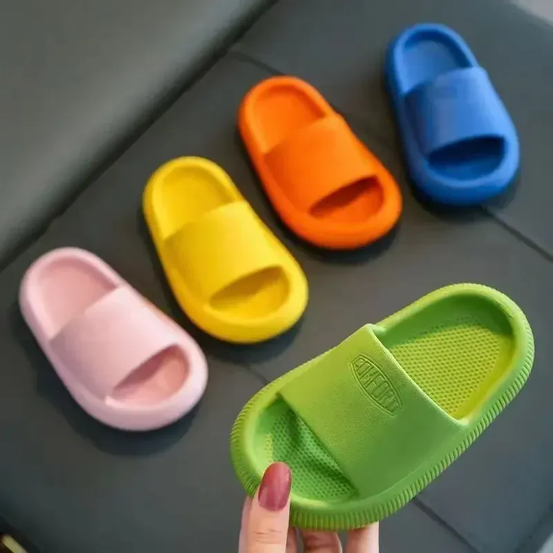  Children Slippers Comfortable Summer Garden Beach Sandals Baby PVC Bathroom Shoes Non-Slip For Boys Girls