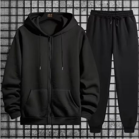 Plus size men's tracksuits with hoods, sweatshirts, sports jogging trousers, zip-up jackets, coats, casual jogging trousers, men's clothing