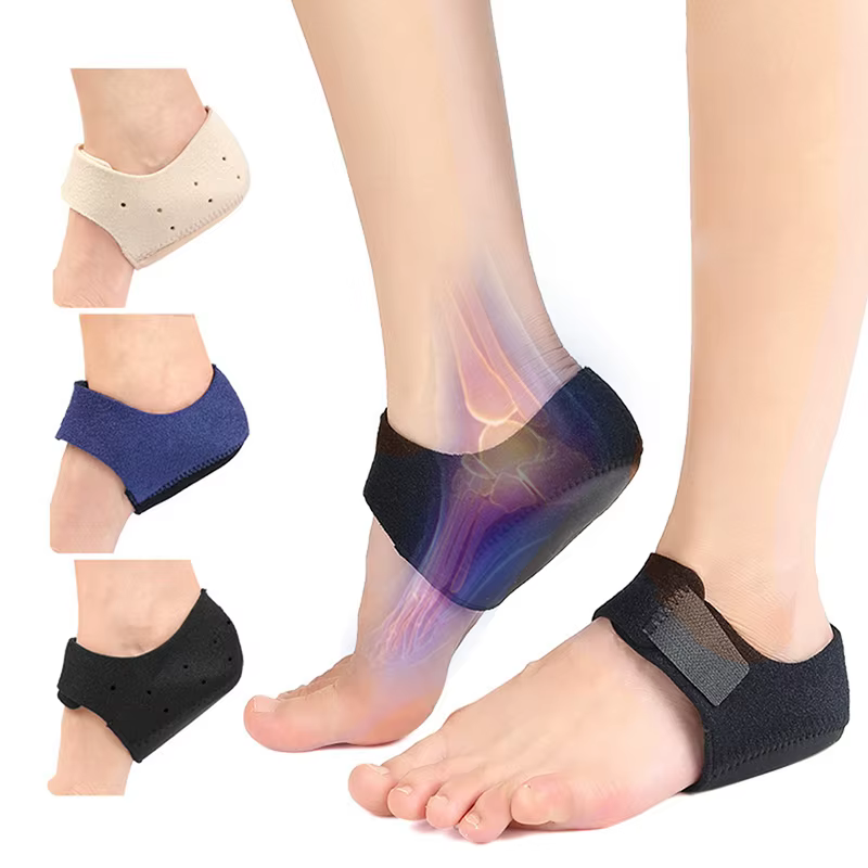 Plantar Fasciitis Heel Socks Anti-Crack Elastic Cloth For Achilles Tendonitis Calluses Spurs Cracked Feet Pain Relief Heel Pads
