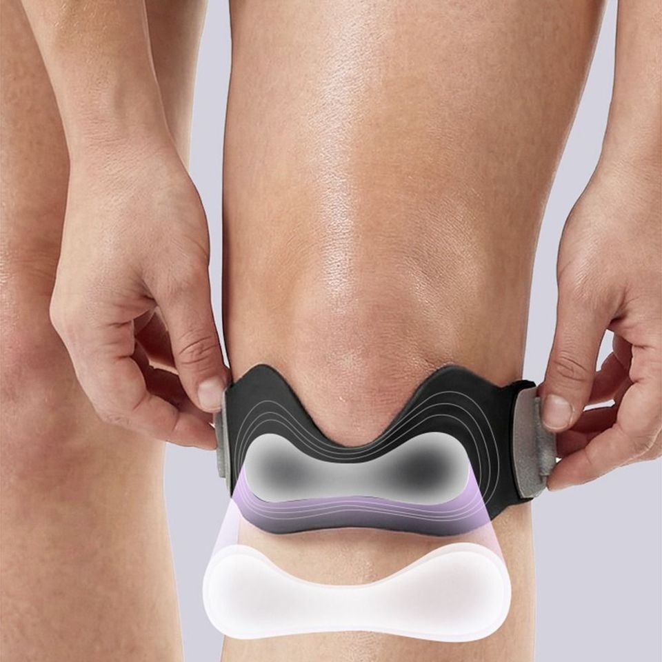 Adjustable Straps Patellar Tendon Support Strap Highly Elastic Flexible Silicone Knee Brace Compression Fixed Protection