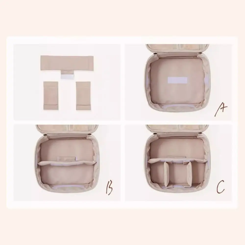 Rymlig sminkväska i PU-läder