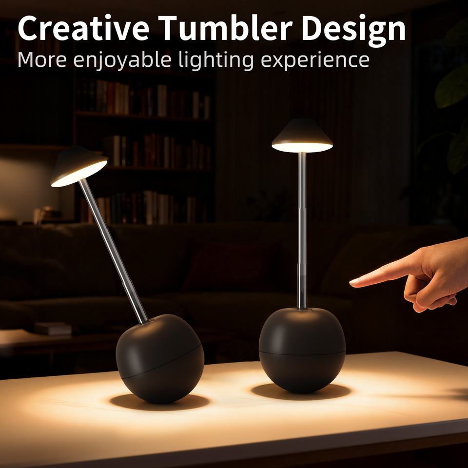 LED bedside lamp for charging, creative decorative desk lamp, bedroom desktop remote control bedside atmosphere lamp