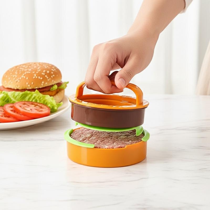 Round Hamburger Patty Making Tool Meat Press Combination Meat Press Kitchen Gadget