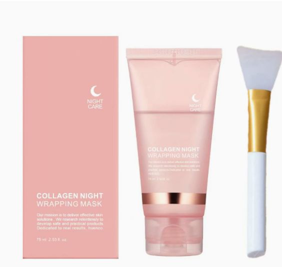 Peel-off collagen night wrapping mask