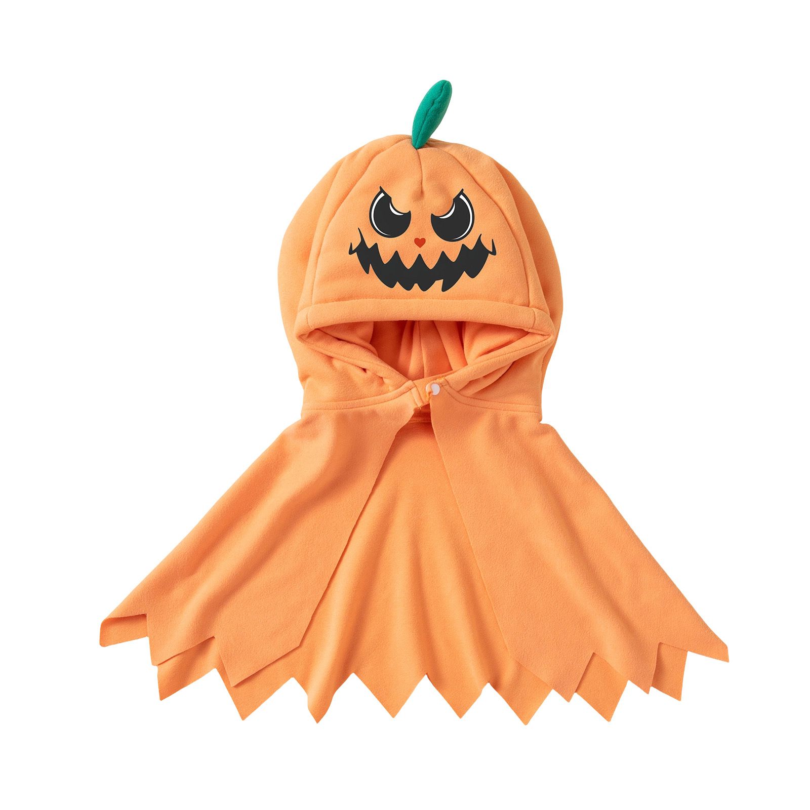 Pumpkin hooded cape, multi-functional pumpkin shawl, bright-colored costume/role-playing prop, Halloween role-playing cape.