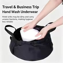 Travel and outdoor equipment, portable folding water basin, foot wash basin, washbasin, folding basin, portable water bucket